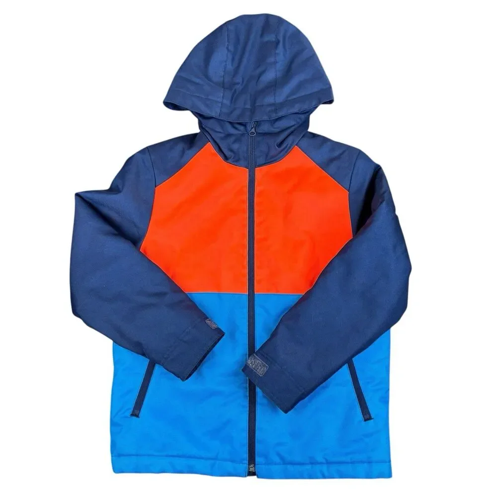Gap Kids Boys Colorblock Winter Board Jacket Blue Orange Contrast Size Youth L